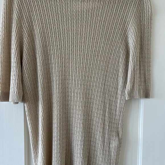Les Copains cable knit gold sweater size large. Made in Italy - Picture 10 of 15